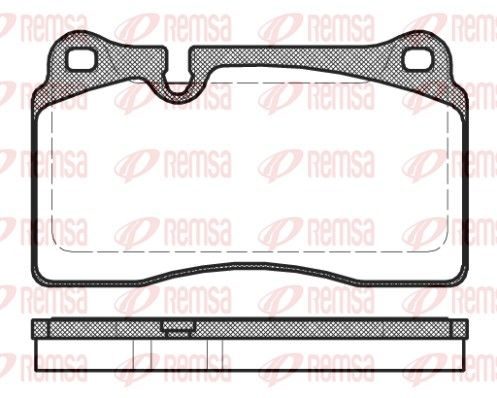 Гальмівні колодки дискові REMSA 120030 - zapix