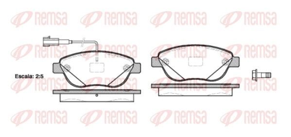 Гальмівні колодки дискові REMSA 085912 - zapix
