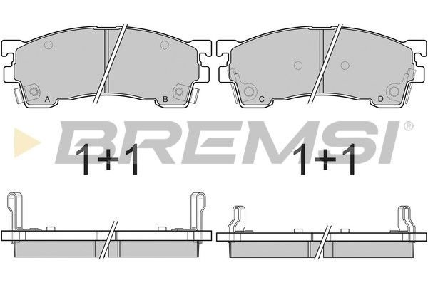 Гальмівні колодки дискові BREMSI BP2622 - zapix