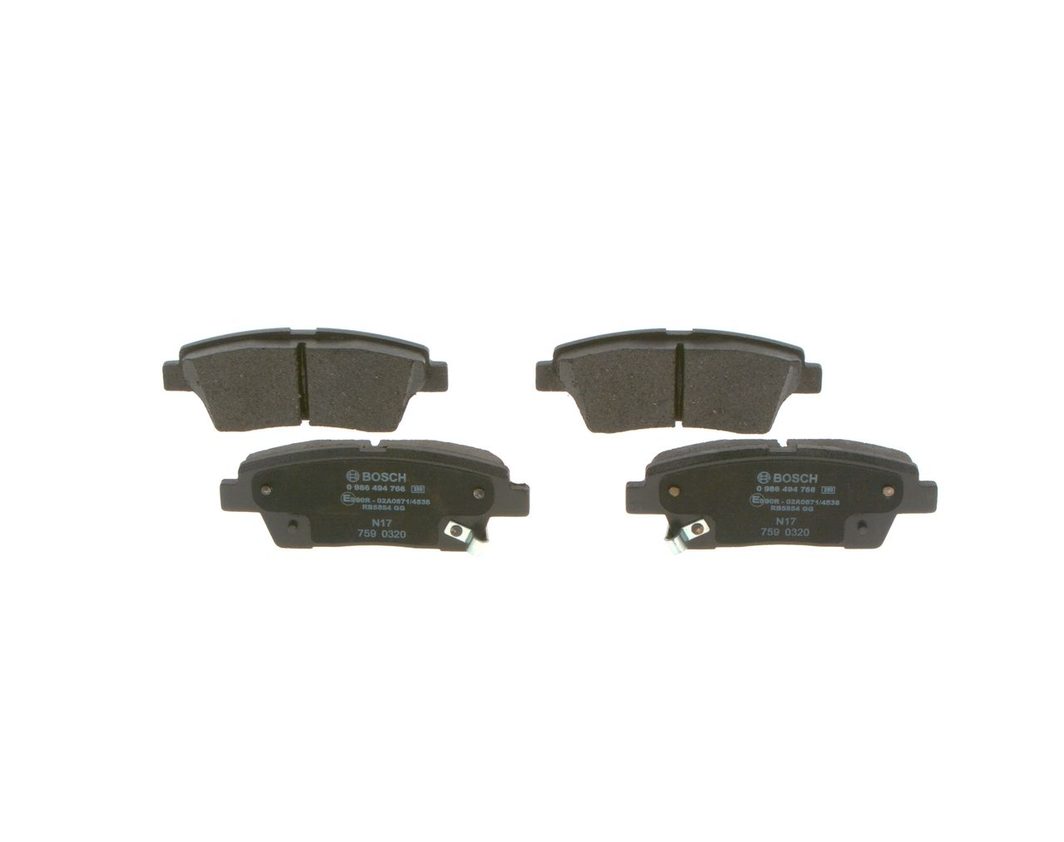 Гальмівні колодки дискові BOSCH 0986494766 - zapix