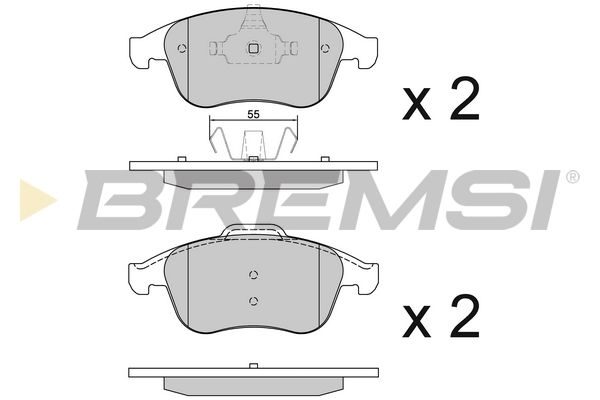 Гальмівні колодки дискові BREMSI BP3430