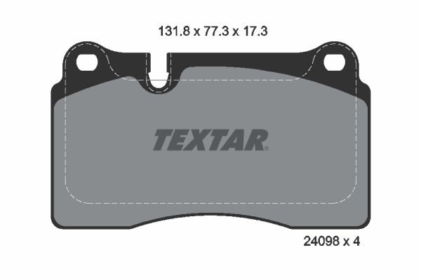 Тормозные колодки дисковые TEXTAR 2409801