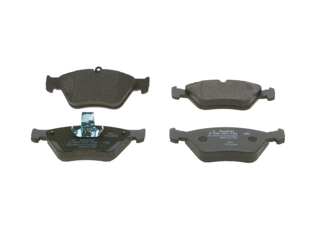 Тормозные колодки дисковые BOSCH 0986461129
