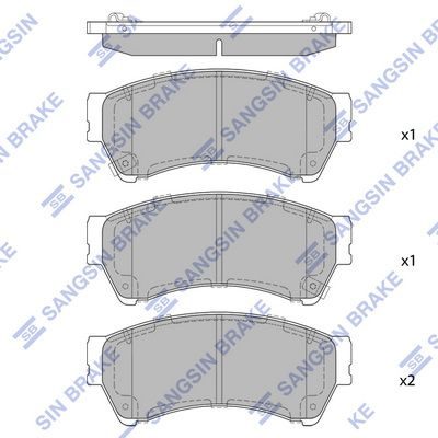 Гальмівні колодки дискові HI-Q SP1475 - zapix
