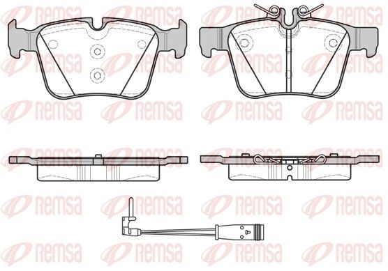 Гальмівні колодки дискові REMSA 151621 - zapix
