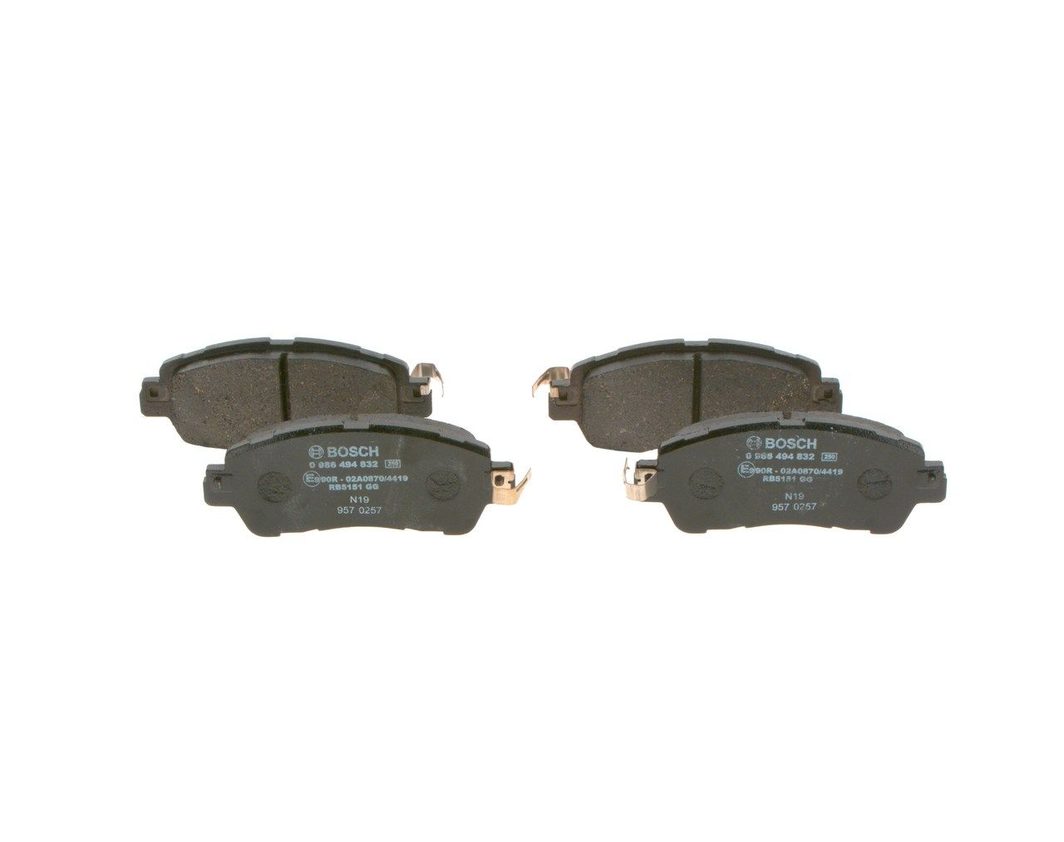 Гальмівні колодки дискові BOSCH 0986494832 - zapix