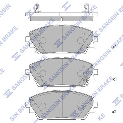 Тормозные колодки дисковые HI-Q SP4381