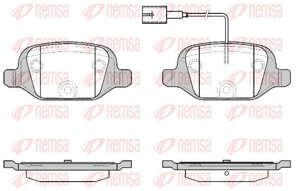 Гальмівні колодки дискові REMSA 072712 - zapix