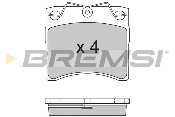 Гальмівні колодки дискові BREMSI BP2554 - zapix
