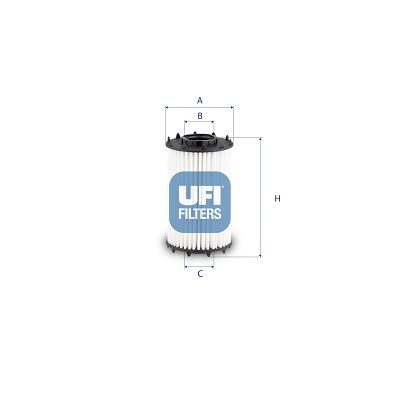 Оливний фільтр UFI 2525900 - zapix
