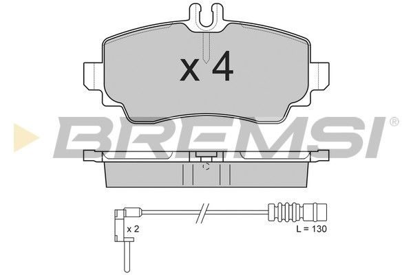 Гальмівні колодки дискові BREMSI BP2763