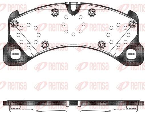Гальмівні колодки дискові REMSA 134550 - zapix