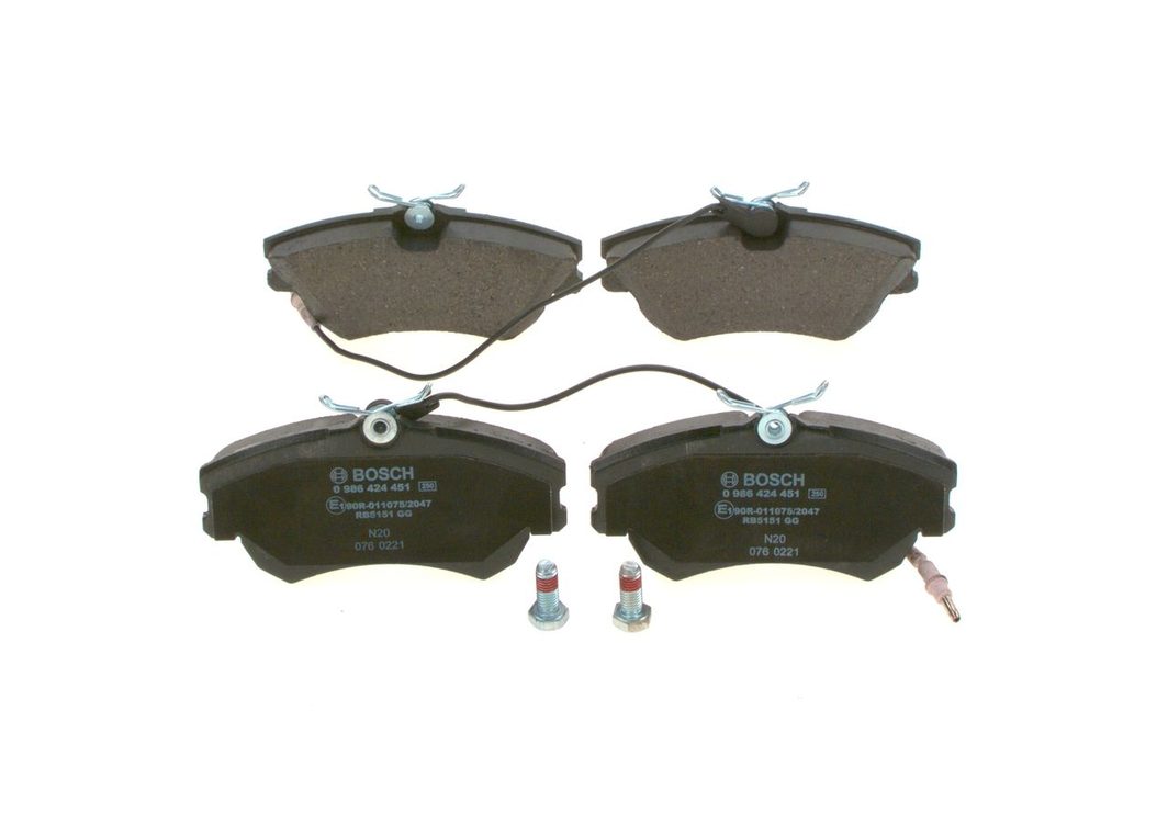 Гальмівні колодки дискові BOSCH 0986424451 - zapix