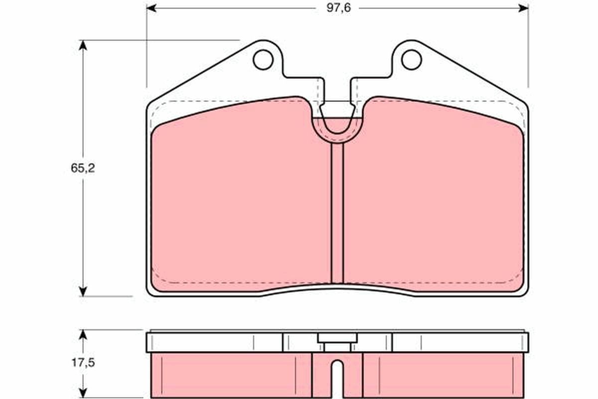 Гальмівні колодки дискові TRW GDB379 - zapix