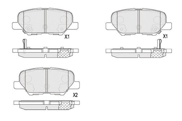 Гальмівні колодки дискові KAVO PARTS KBP5551 - zapix
