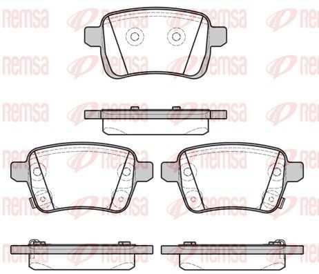 Гальмівні колодки дискові REMSA 145022 - zapix