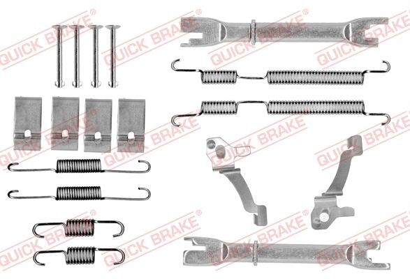 Монтажний комплект барабанних гальмівних колодок QUICK BRAKE 1050017S - zapix