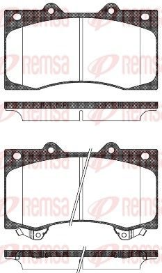 Гальмівні колодки дискові REMSA 150602 - zapix