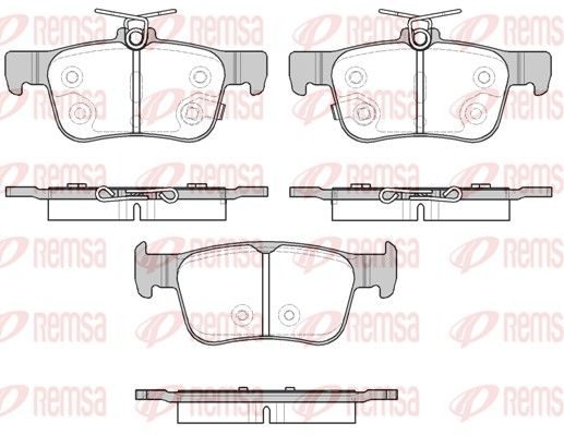 Гальмівні колодки дискові REMSA 155132 - zapix