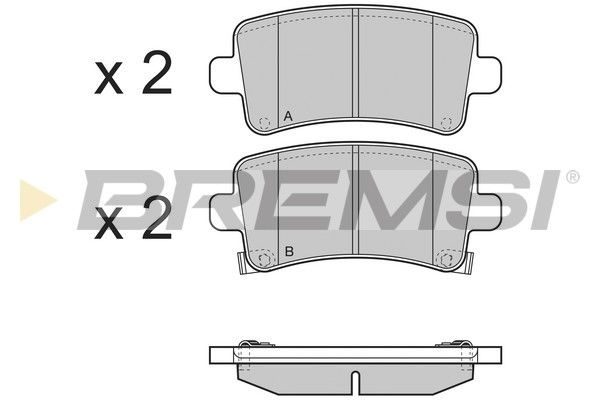 Гальмівні колодки дискові BREMSI BP3379 - zapix