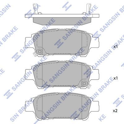 Гальмівні колодки дискові HI-Q SP1423 - zapix
