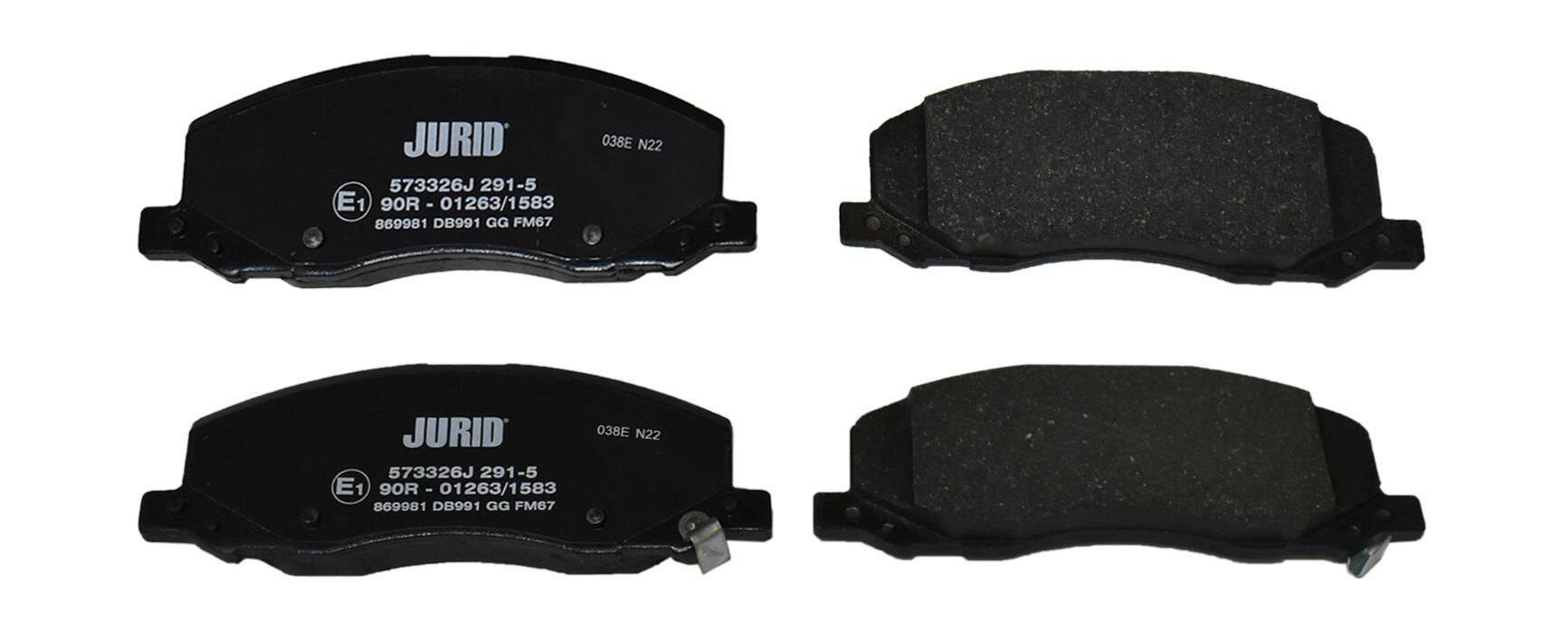 Гальмівні колодки дискові JURID 573326J - zapix