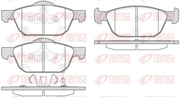 Гальмівні колодки дискові REMSA 155202 - zapix