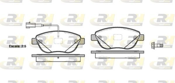 Гальмівні колодки дискові ROADHOUSE 285912 - zapix