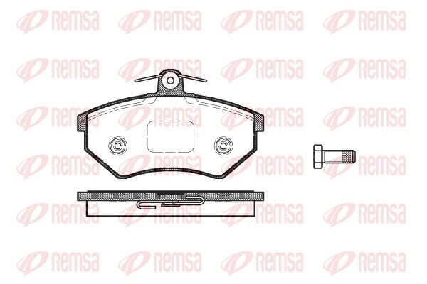 Гальмівні колодки дискові REMSA 013450 - zapix