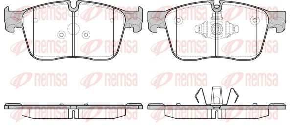 Гальмівні колодки дискові REMSA 168300 - zapix