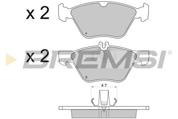 Гальмівні колодки дискові BREMSI BP2695 - zapix