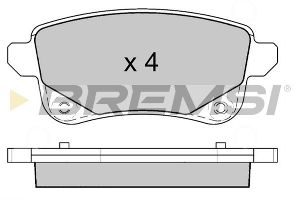 Тормозные колодки дисковые BREMSI BP3645