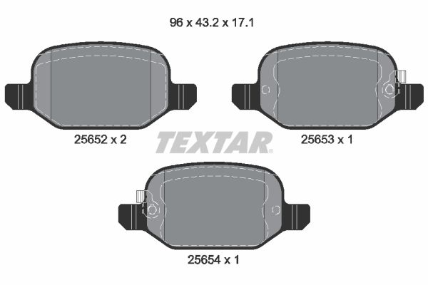 Гальмівні колодки дискові TEXTAR 2565201 - zapix