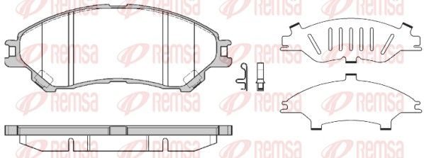 Гальмівні колодки дискові REMSA 158902 - zapix