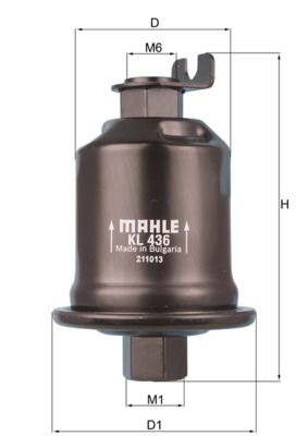 Паливний фільтр MAHLE KL436 - zapix