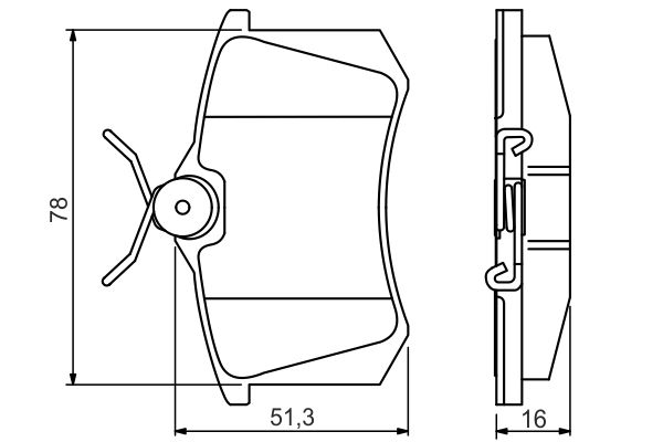 Гальмівні колодки дискові BOSCH 0986495231 - zapix