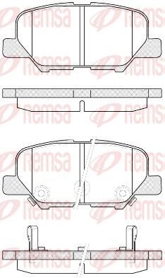 Гальмівні колодки дискові REMSA 153602 - zapix
