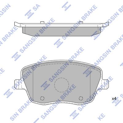 Гальмівні колодки дискові HI-Q SP1806 - zapix