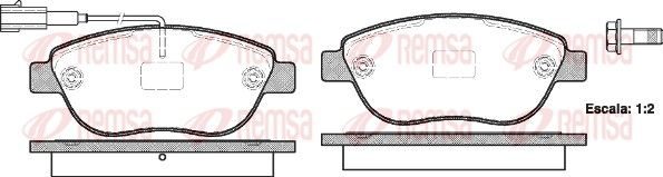 Гальмівні колодки дискові REMSA 085911 - zapix