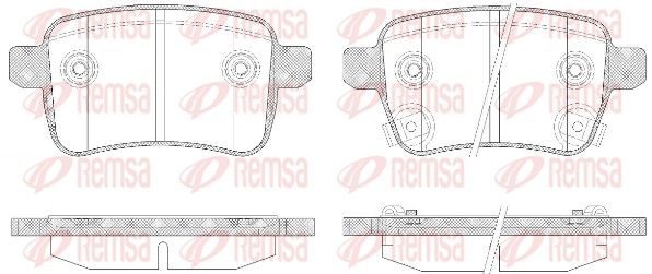 Гальмівні колодки дискові REMSA 145012 - zapix