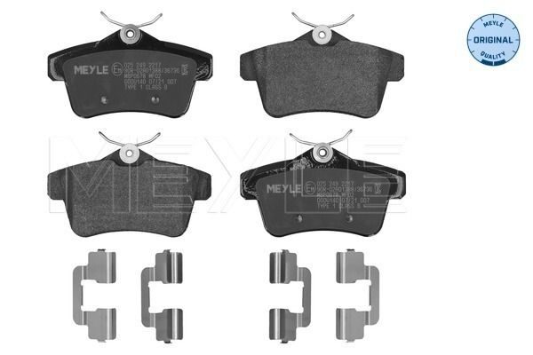 Гальмівні колодки дискові MEYLE 0252492217 - zapix