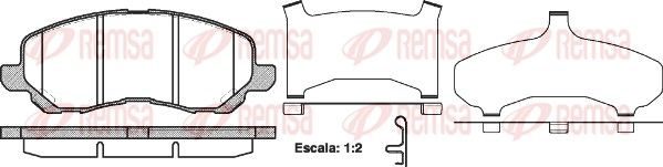 Гальмівні колодки дискові REMSA 080431 - zapix