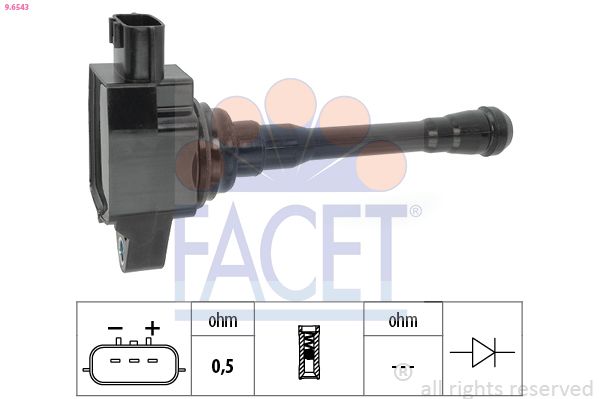 Котушка запалювання FACET 96543 - zapix