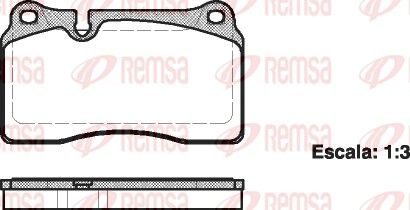 Гальмівні колодки дискові REMSA 120000 - zapix