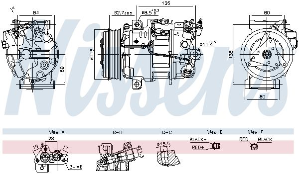 Компресор кондиціонера NISSENS 891042 - zapix