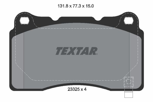 Гальмівні колодки дискові TEXTAR 2332501