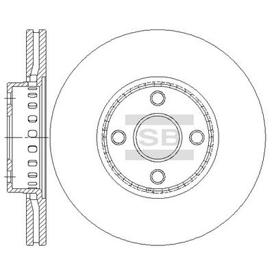 Гальмівний диск HI-Q SD4669 - zapix