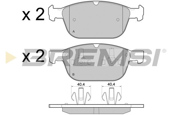 Тормозные колодки дисковые BREMSI BP3475