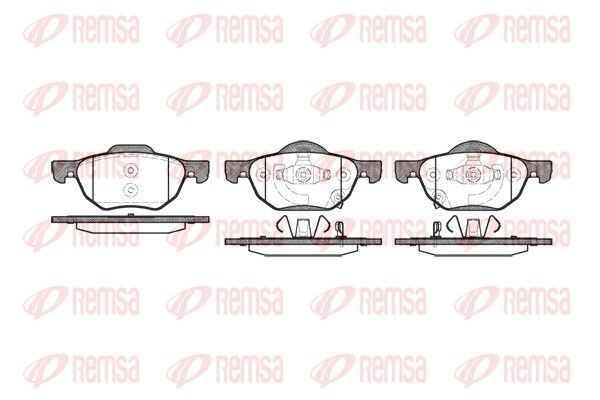 Гальмівні колодки дискові REMSA 106802 - zapix