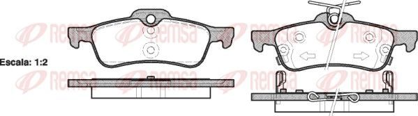 Гальмівні колодки дискові REMSA 086202 - zapix